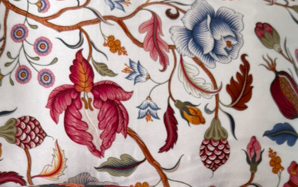 King pillowcase white floral