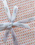 Organic Block-Printed Fitted & Flat Sheets in Bubble Gum