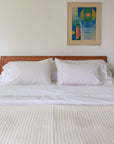 Organic Percale Duvet Covers in Cool White