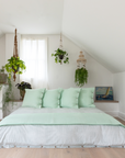 Organic Block-Printed Fitted & Flat Sheets in Copenhagen