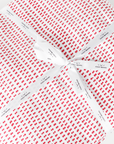 Organic Block-Printed Fitted & Flat Sheets in Ski Patrol