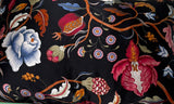 King Silk Pillowcase black floral
