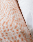 Organic Block-Printed Fitted & Flat Sheets in Bubble Gum