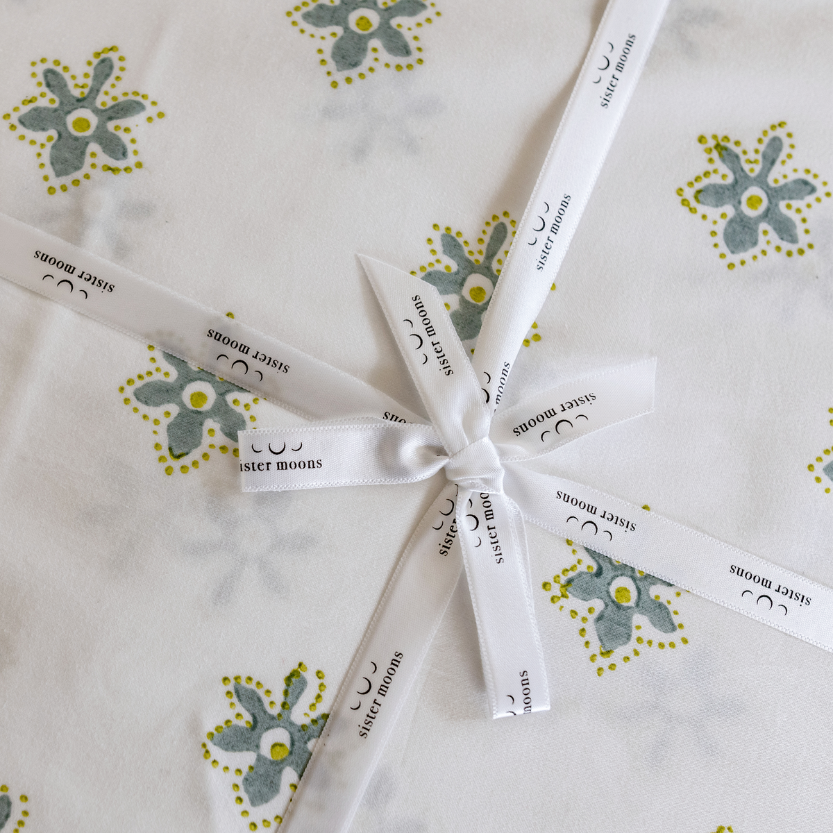 Organic Block-Printed Morse Pillowcases