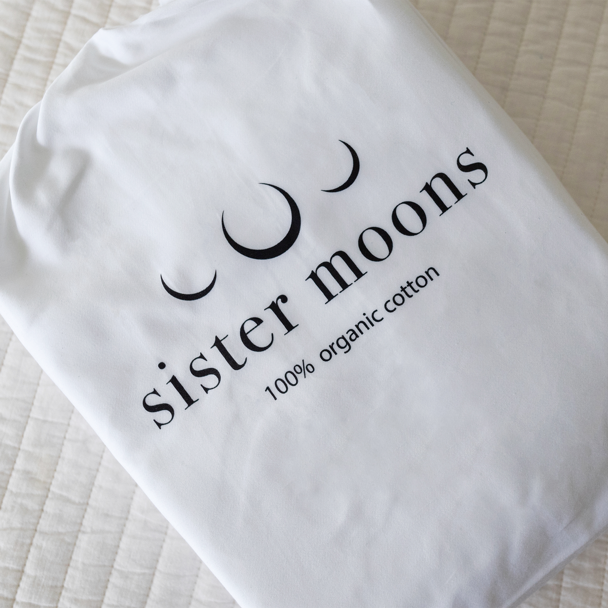 Organic Percale Pillowcase Set in Cool White
