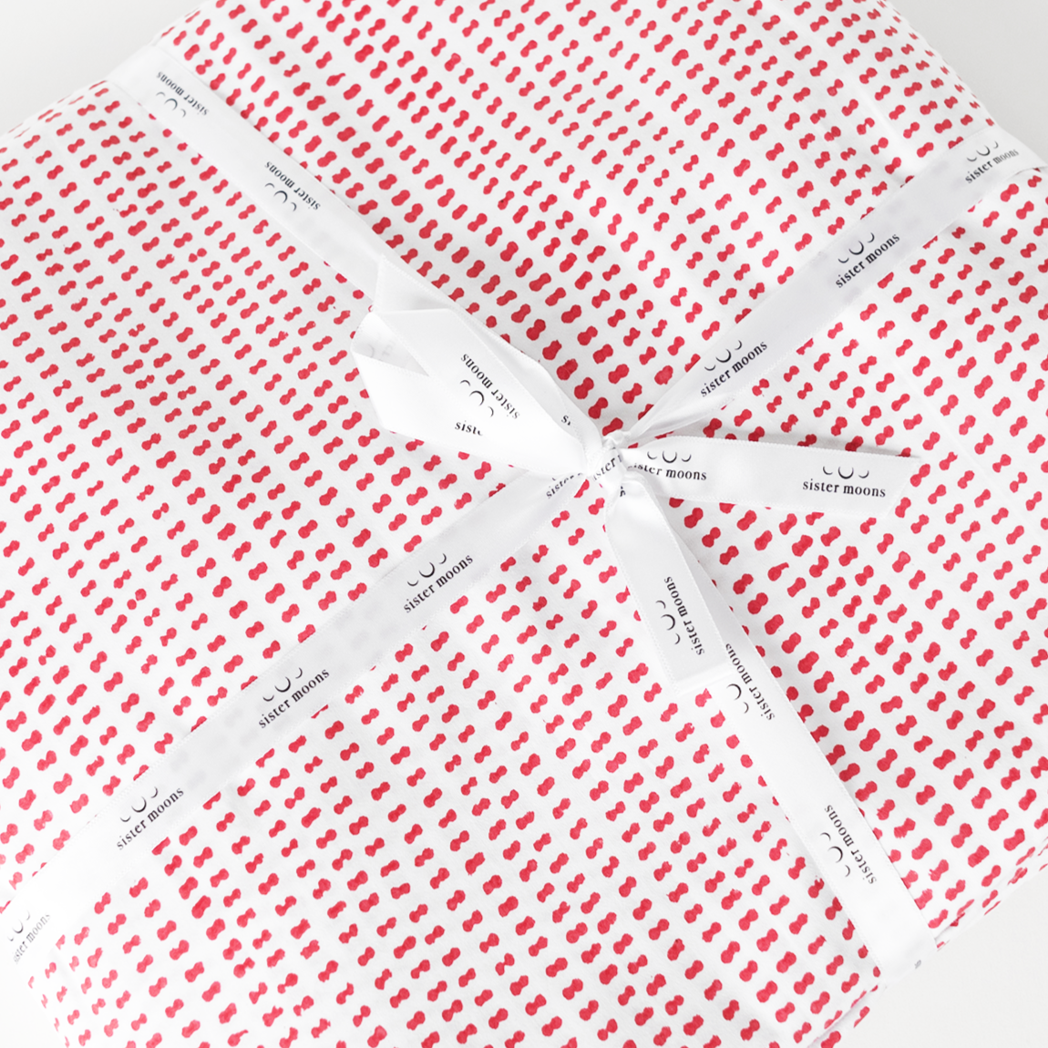 Organic Block-Printed Fitted & Flat Sheets in Ski Patrol
