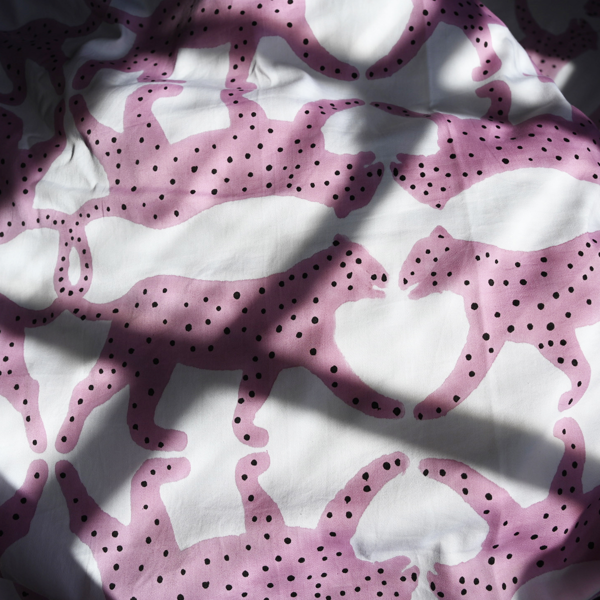 Pink Panther Hand Block Printed Sheets