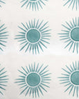 Brother Sun Hand Block Printed Sheets in Tropic