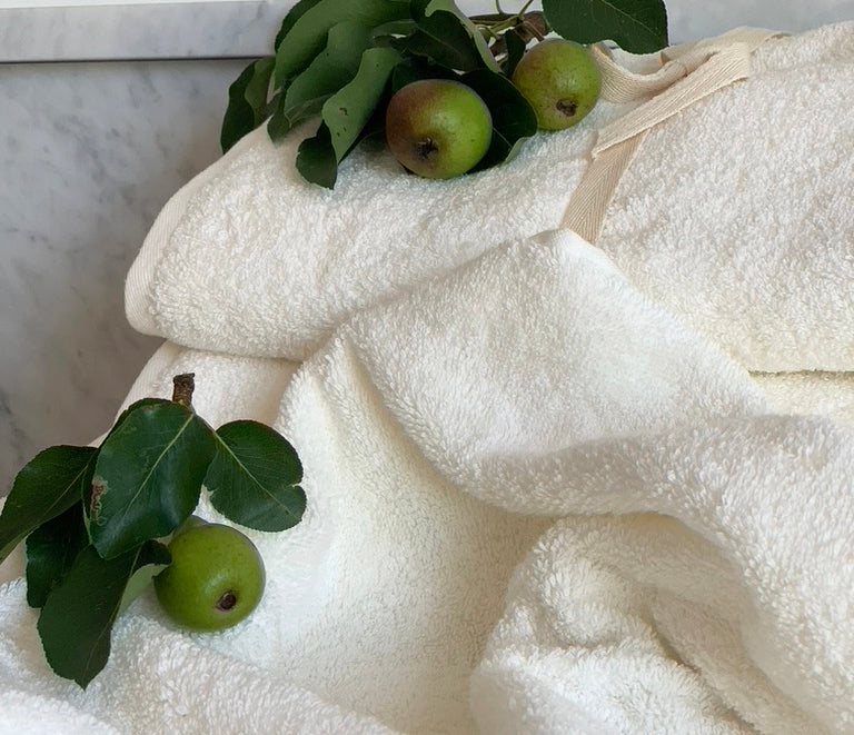 Biodynamic Organic Egyptian Cotton Bath Towels in Natural