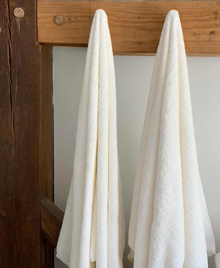 Biodynamic Organic Egyptian Cotton Bath Towels in Natural