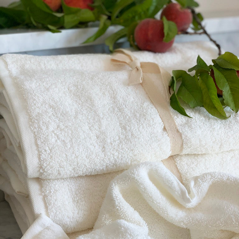 Biodynamic Organic Egyptian Cotton Bath Towels in Natural